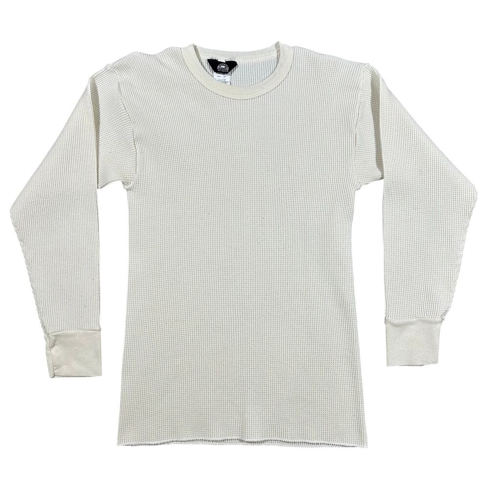 Vintage Key Polar King Thermal Waffle Knit Shirt Men’s XL White Long Sleeve